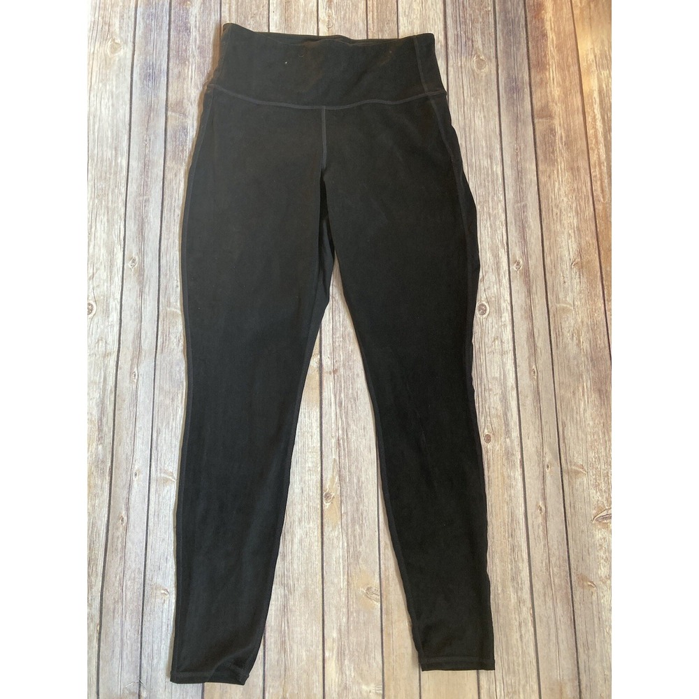 Athleta Black Suede Strut Tight Yoga Fitness Pant #870861 S Small